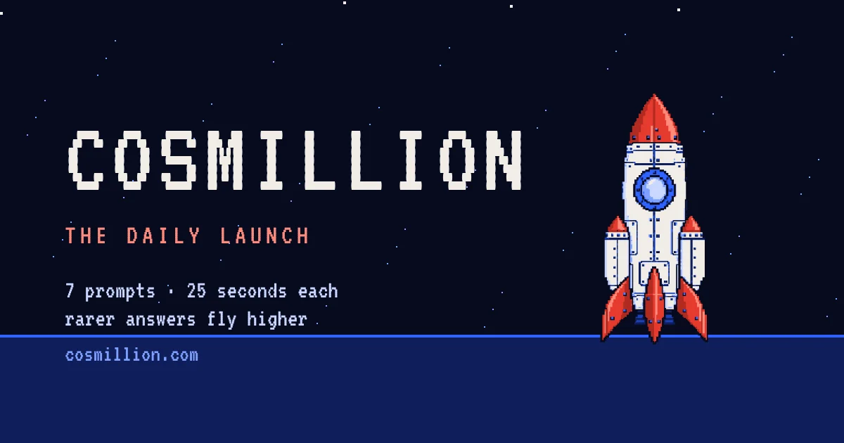 Cosmillion — A little rocket