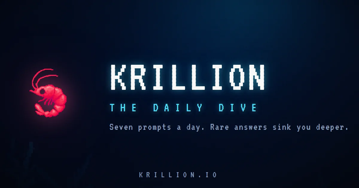Krillion — A krill in the ocean