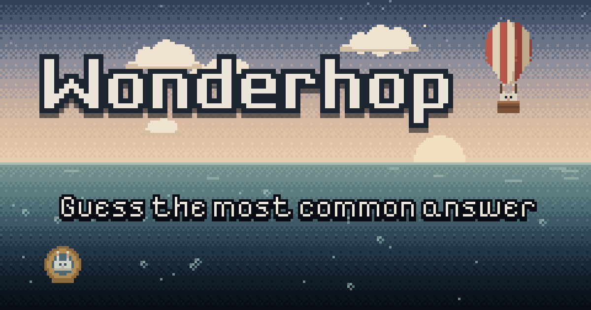Wonderhop — A pixel world in four directions